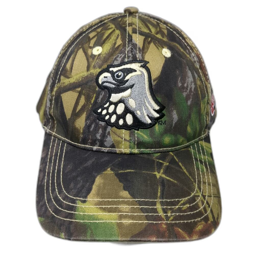 Design Dynamix Baseball Cap Green One Size Boise Hawks Wendy's Camo Cotton Hat